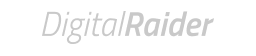 Logo DigitalRaider, digitální služby spojené s vyklízecími pracemi a odvozem odpadu.