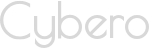 Logo Cybero na modrozeleném pozadí